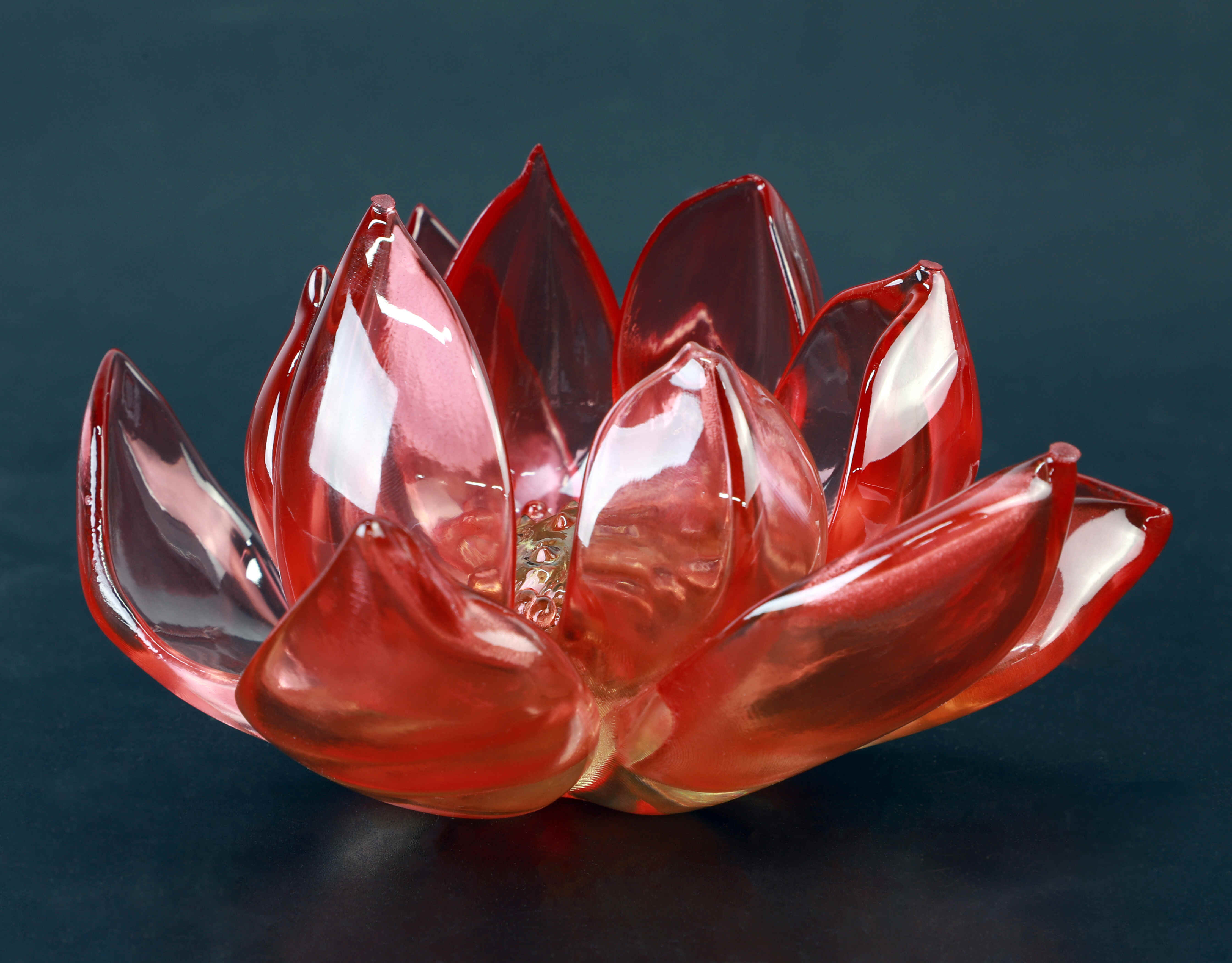 SLA 3D Printed Transparent Resin Lotus