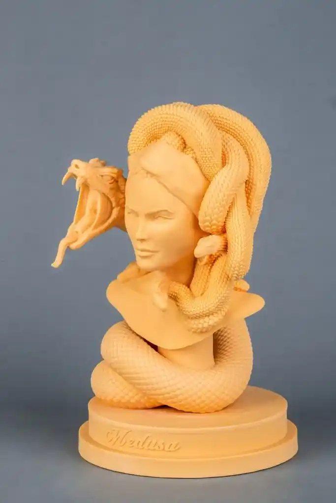 sla rapid prototype Medusa sculpture