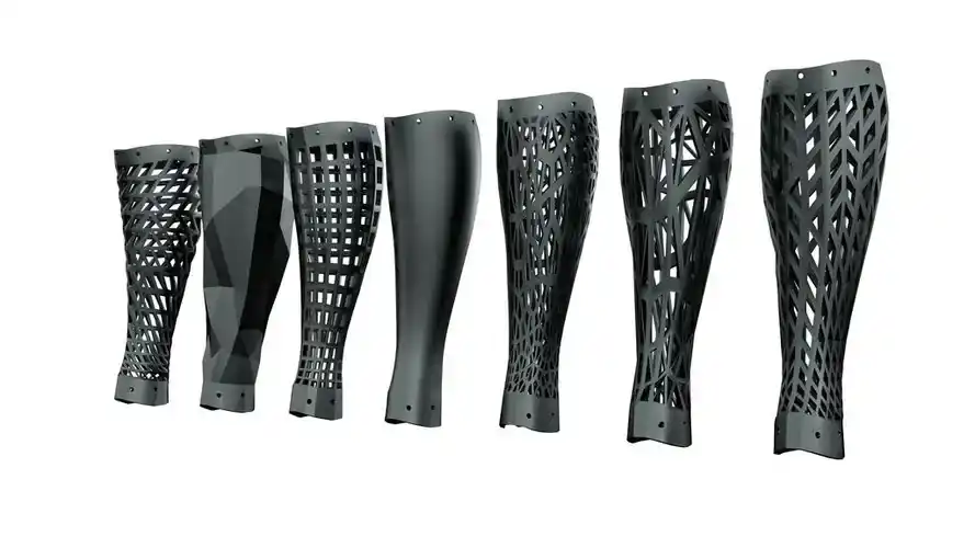 3D printed customized leg orthotics