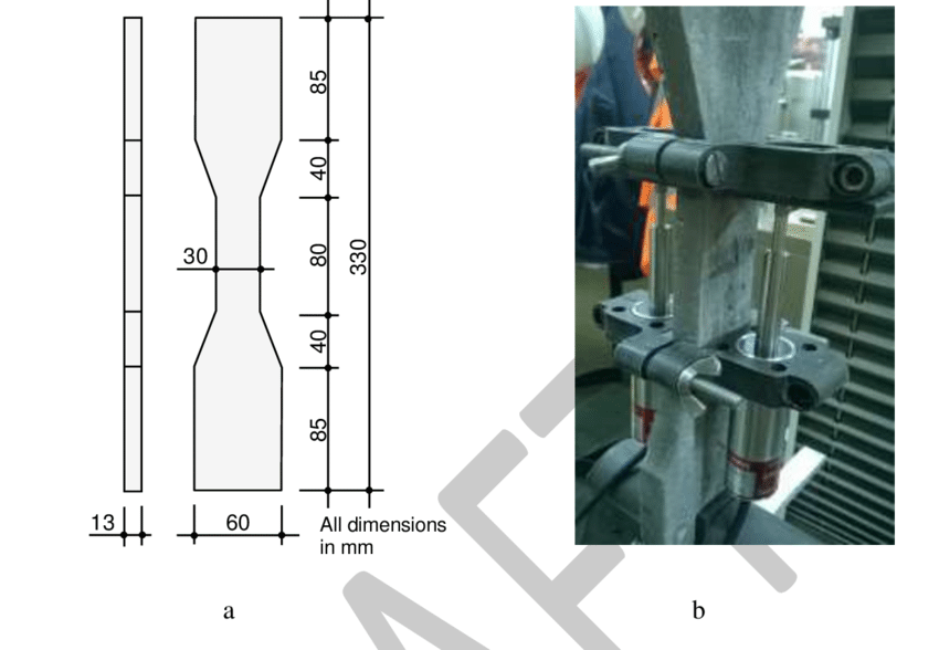 nylon sample, tensile strength testing