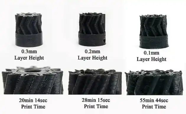Different Layer Height in 3D Printing